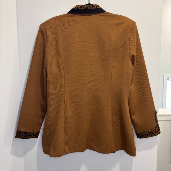 Vintage ALGO Leopard Trim Blazer - Picture 6 of 14